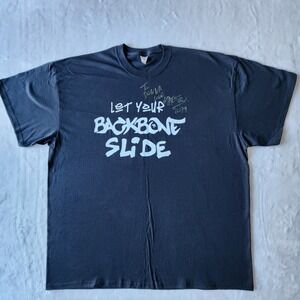 Maestro Fresh Wes Signed Shirt Mens 2XL Let Your Backbone Slide 2019 Tour Hiphop
